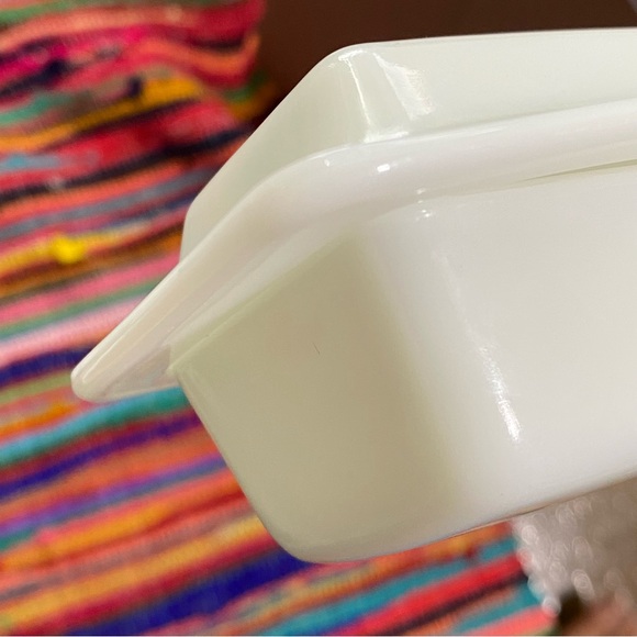 70s vtg PYREX Butterfly Gold Print Butter Dish - Picture 6 of 8